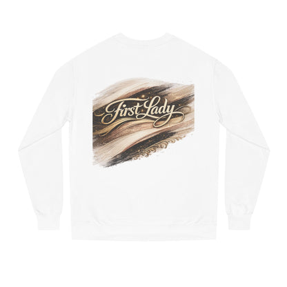 First Lady Crewneck Sweatshirt — Elegant Brushstroke Script Design