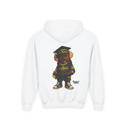Youth Graduation Bear Hoodie – "Future Student" Cute Cap & Gown Sweatshirt