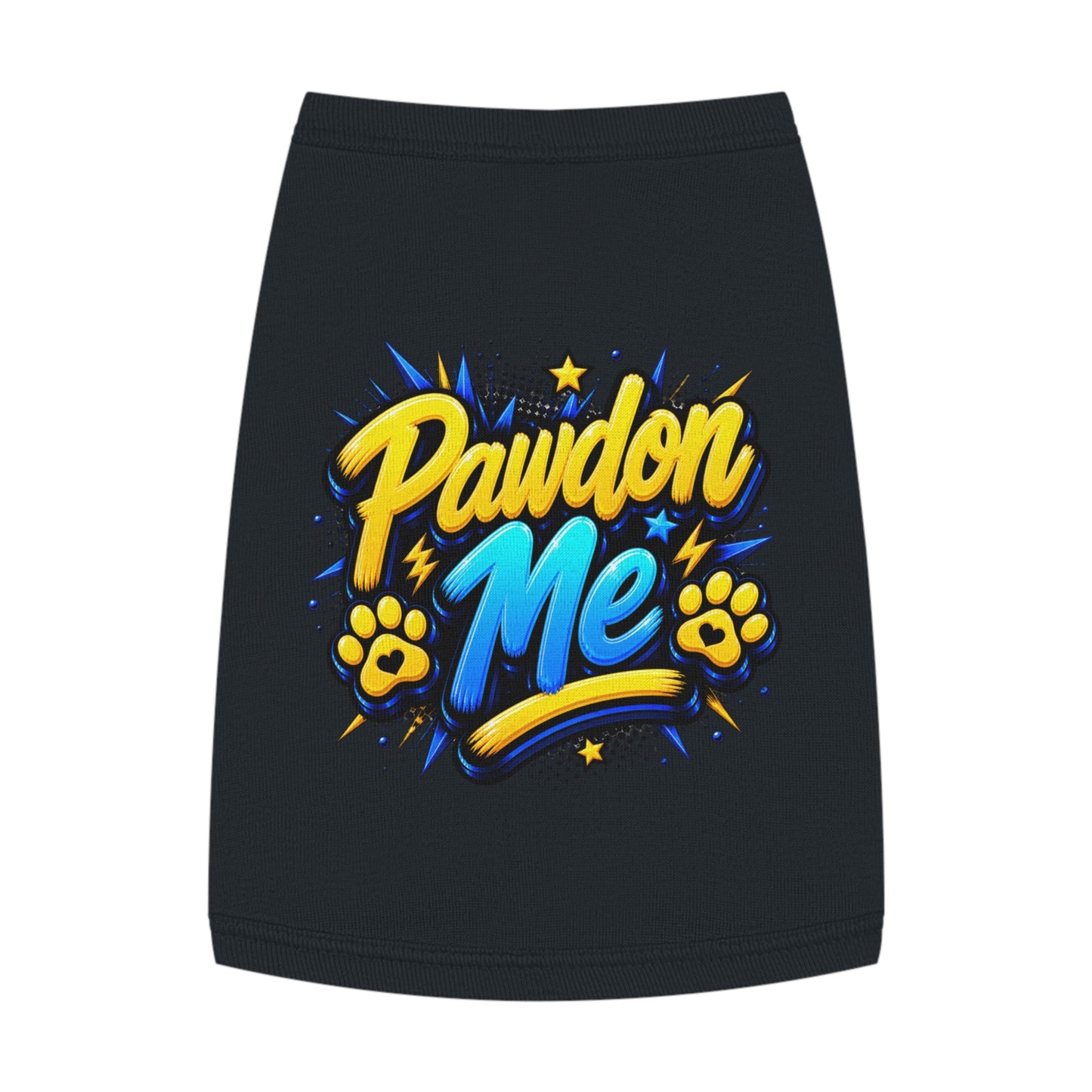 Pawdon Me Pet Tank Top — Cute Funny Paw Print Graphic for Dogs & Cats