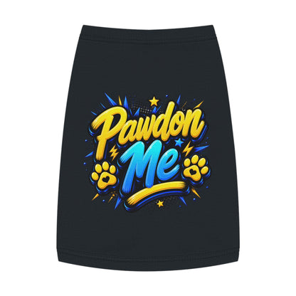 Pawdon Me Pet Tank Top — Cute Funny Paw Print Graphic for Dogs & Cats