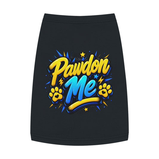 Pawdon Me Pet Tank Top — Cute Funny Paw Print Graphic for Dogs & Cats