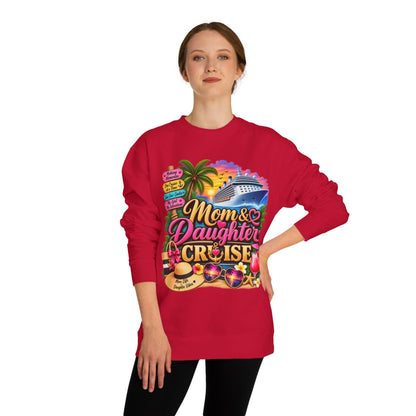 Mom & Daughter Cruise Sweatshirt — Tropical Vacation Cruise Crewneck