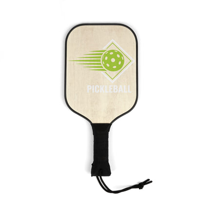 Pickleball Paddle Set - Retro Green Ball Design with 2 Paddles & Balls
