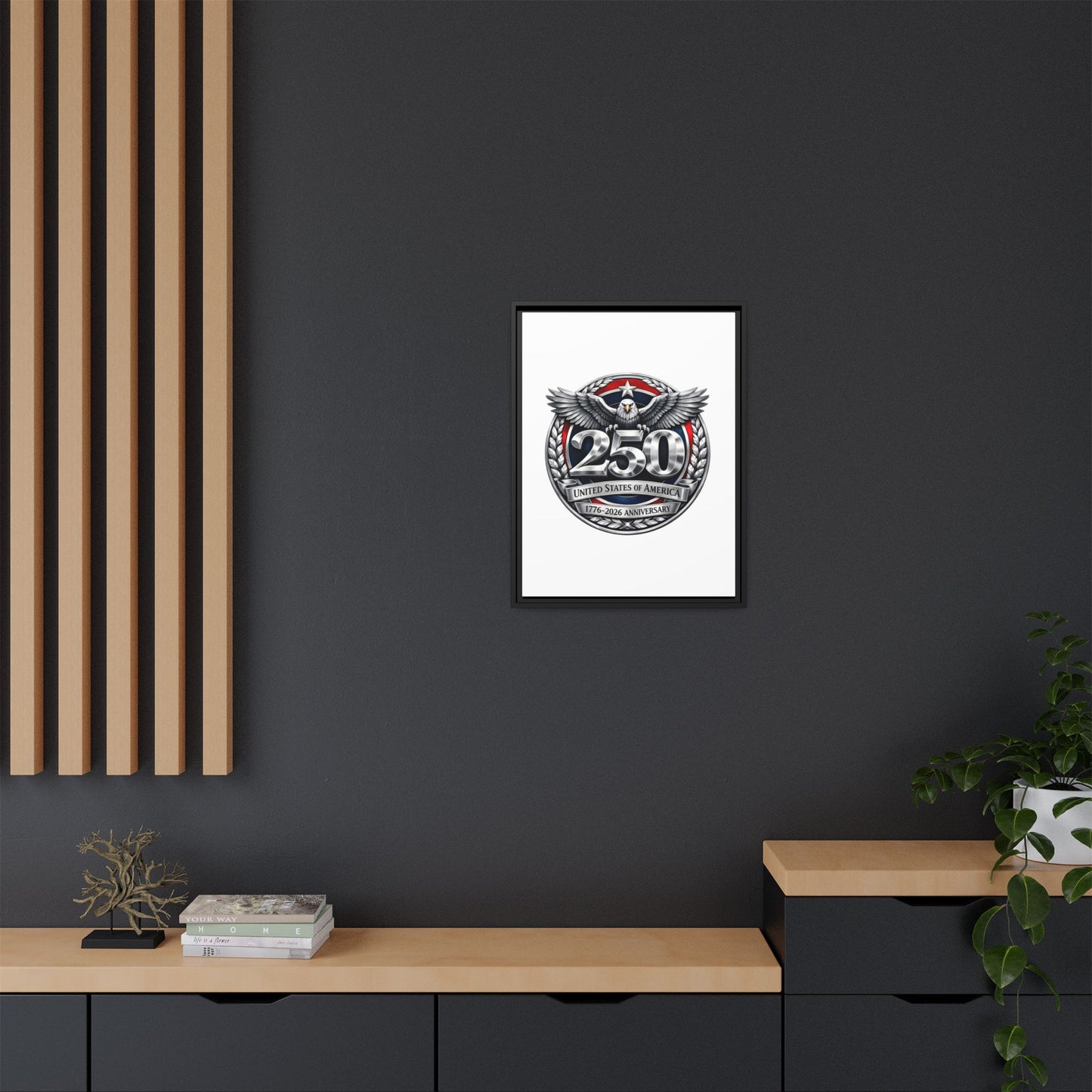 Matte Canvas, Framed (Multi-color)