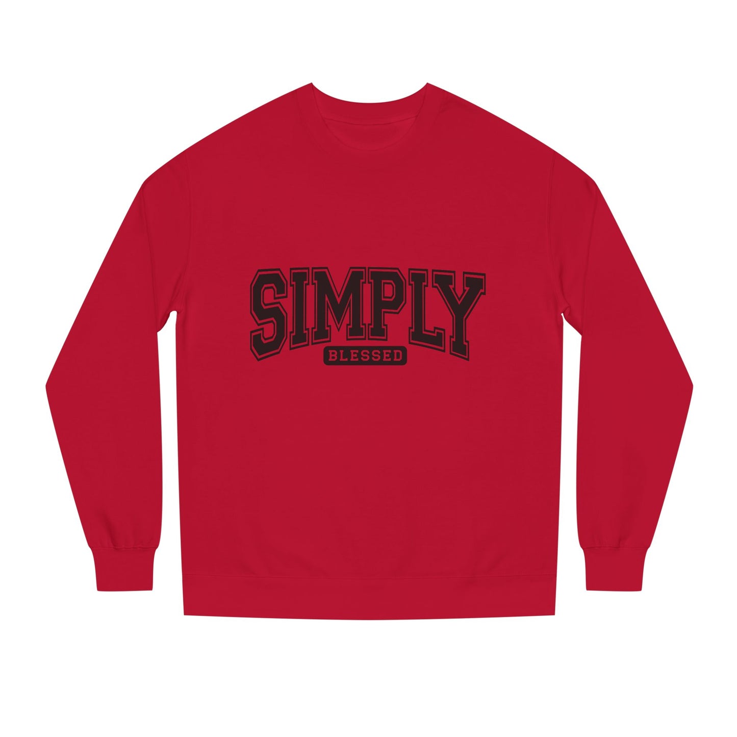 Simply Blessed Sweatshirt — Casual Crewneck Pullover with 'Simply Blessed' Graphic