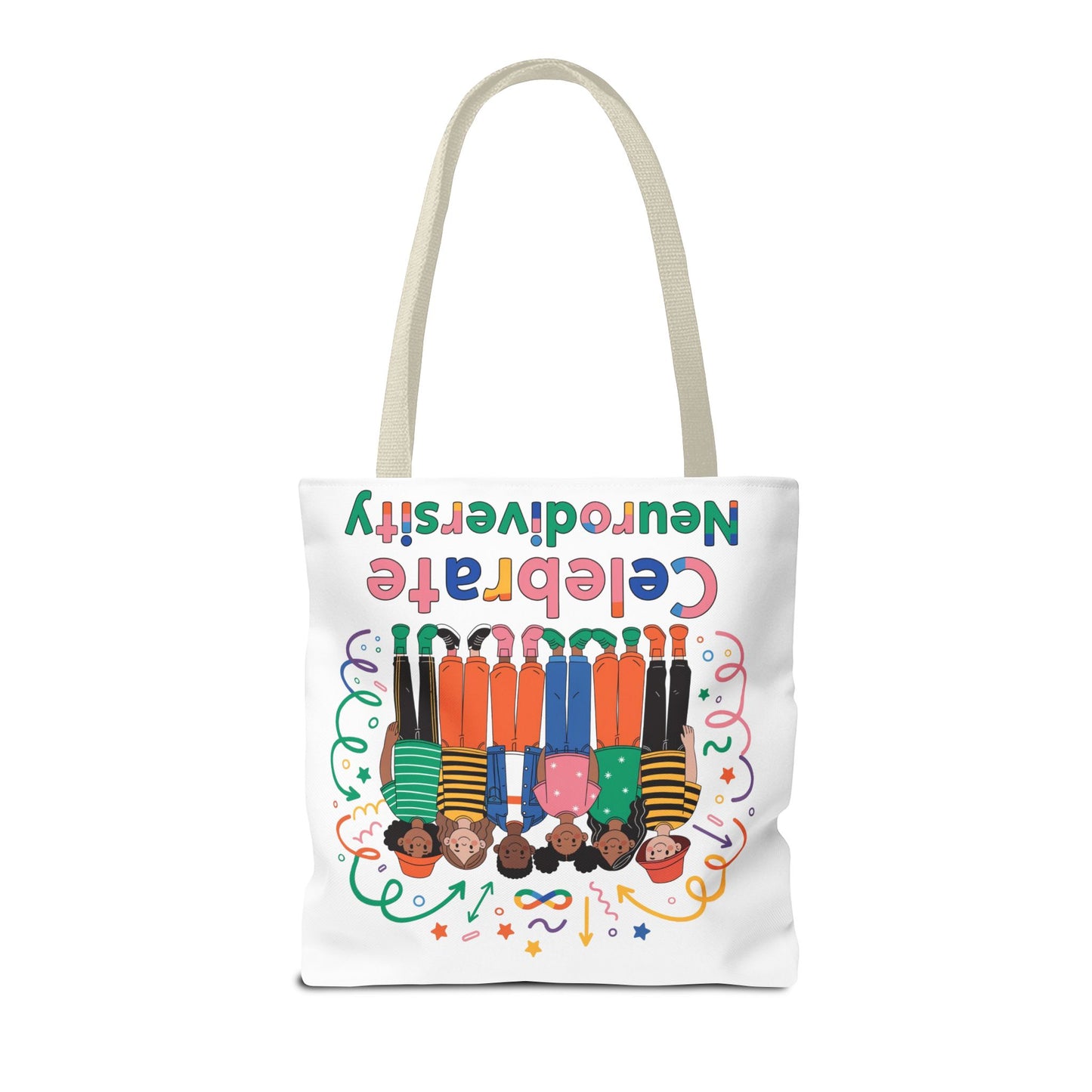 Celebrate Neurodiversity Tote Bag — Inclusive Pride Reusable Shopper