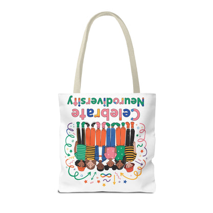 Celebrate Neurodiversity Tote Bag — Inclusive Pride Reusable Shopper