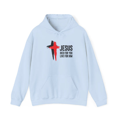 "Jesus Died For You, Live For Him" Hoodie