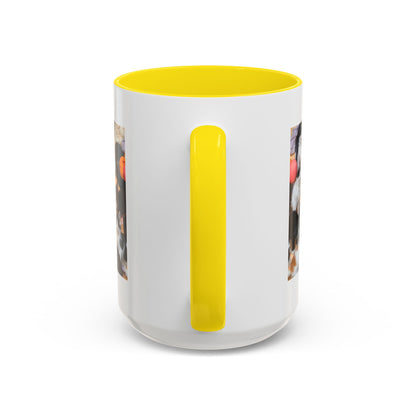 Cat Lover Accent Coffee Mug — “Life Is Better With Cats” 11/15oz