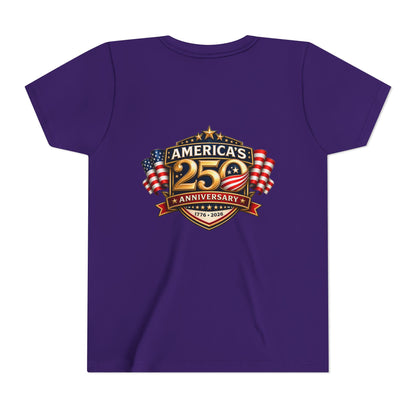America's 250th Anniversary Youth Tee - Patriotic 1776–2026 Celebration Shirt