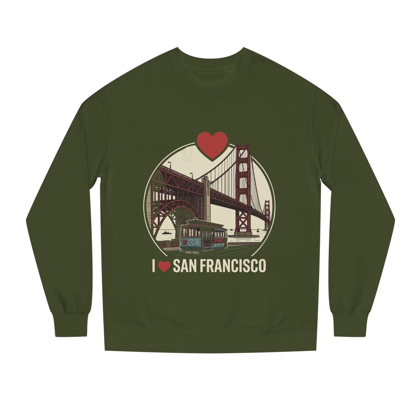 San Francisco Sweatshirt – I  San Francisco Golden Gate Bridge Crewneck