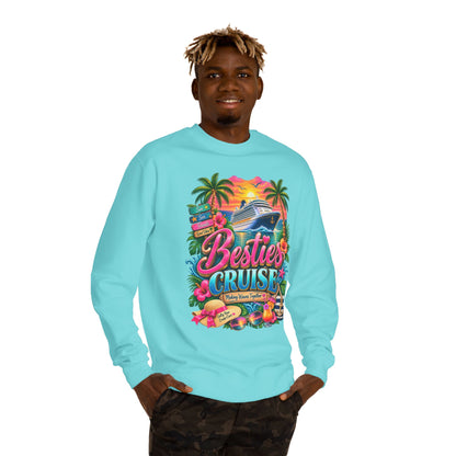 Besties Cruise Sweatshirt - Tropical Girls' Cruise Crewneck