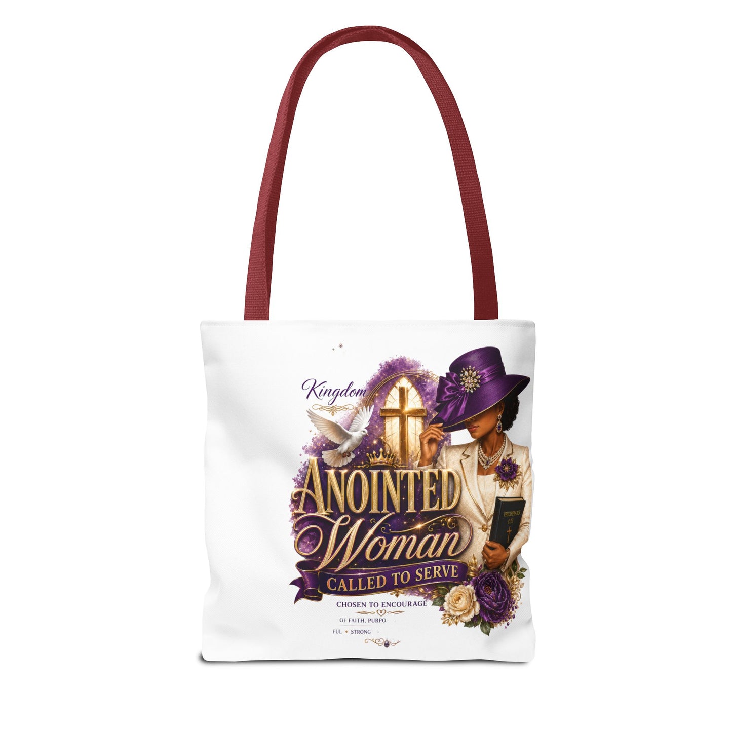 Anointed Woman Tote Bag – 'Called to Serve' Faithful Church Purse