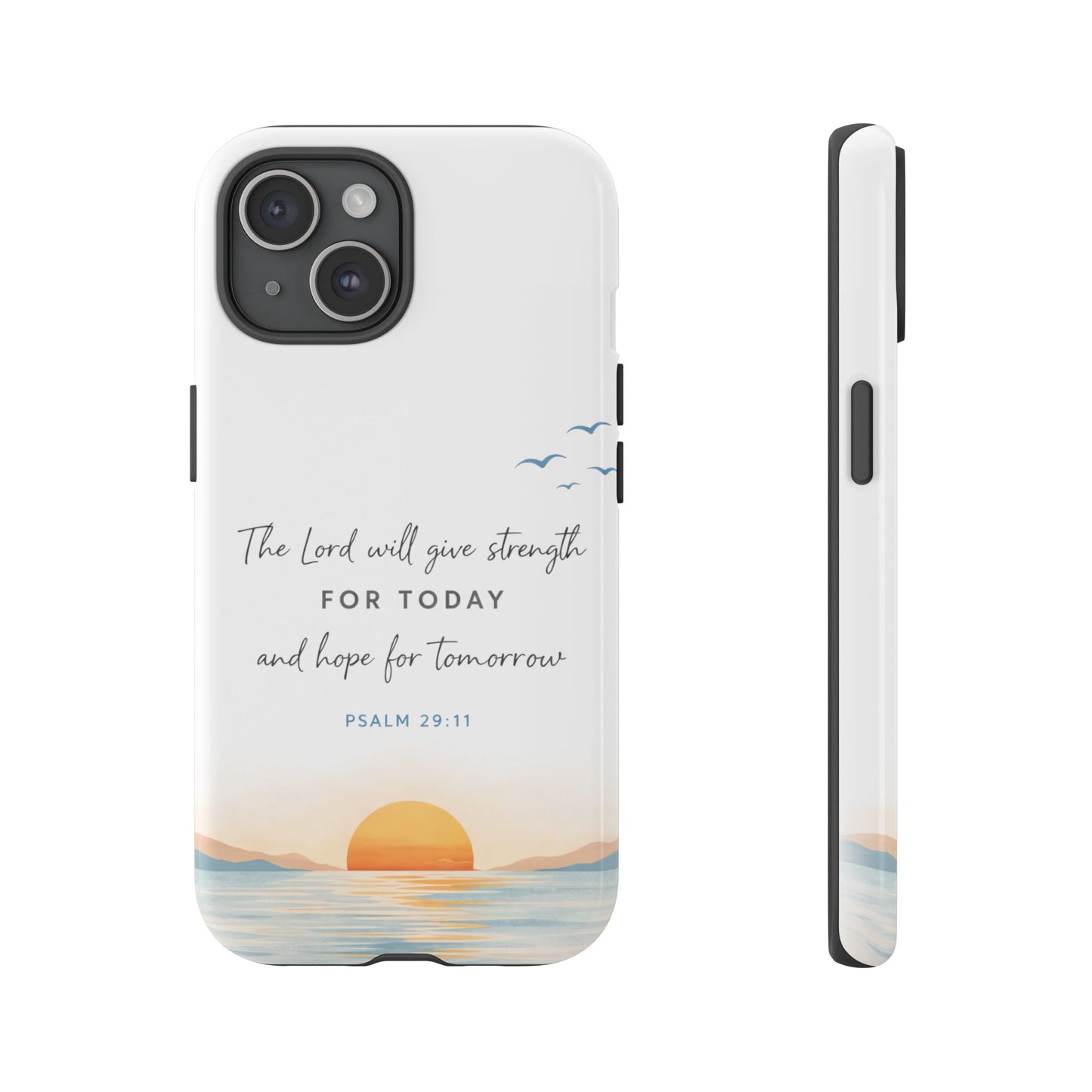 Sunrise Scripture Phone Case, Bible Verse Phone Case | Christian iPhone & Samsung Case, Faith-Based Inspirational Scripture Phone Cover