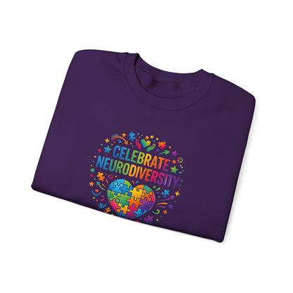 Celebrate Neurodiversity Crewneck Sweatshirt