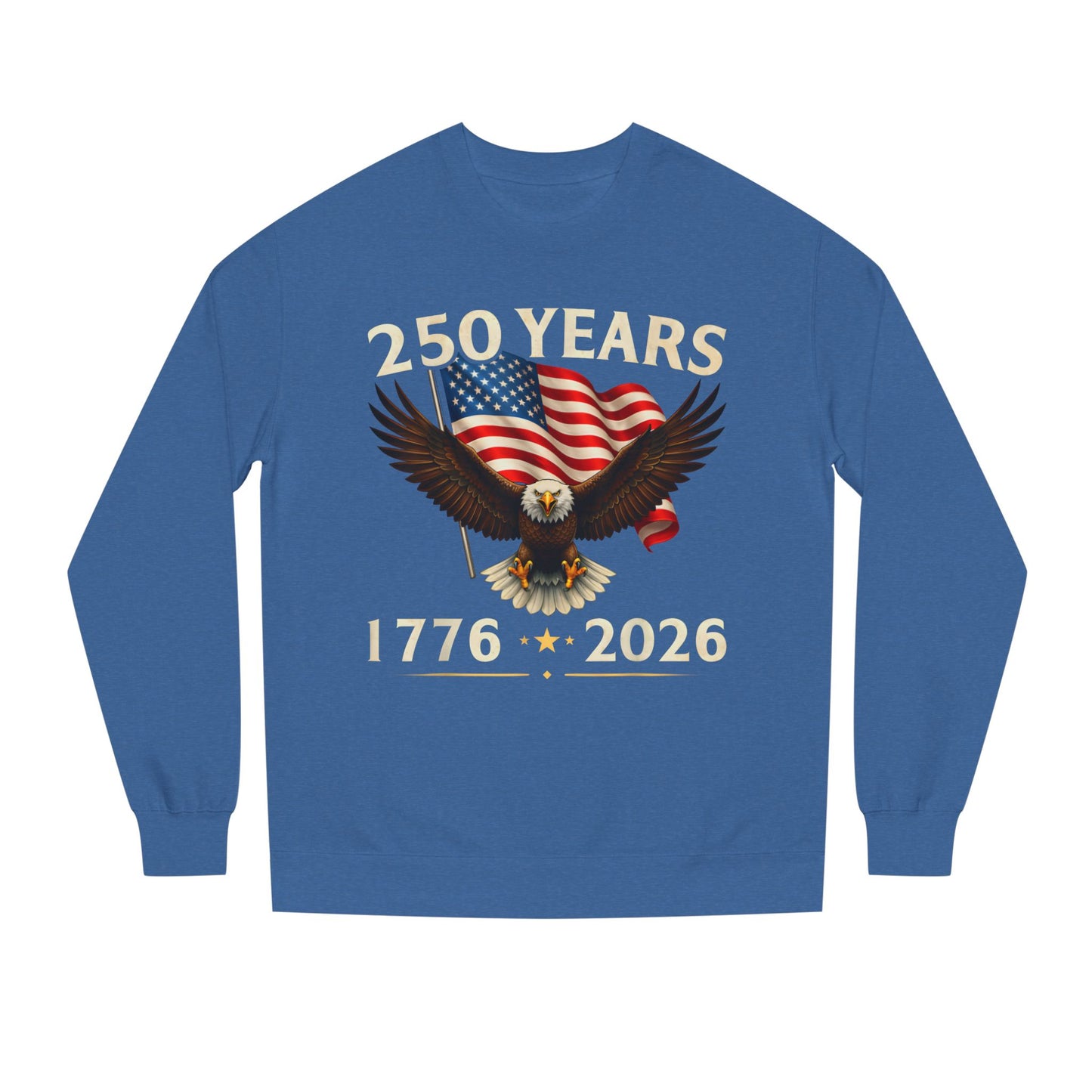250 Years 1776–2026 Eagle Flag Crewneck Sweatshirt