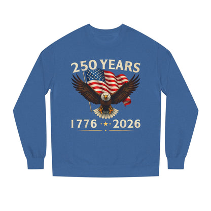250 Years 1776–2026 Eagle Flag Crewneck Sweatshirt