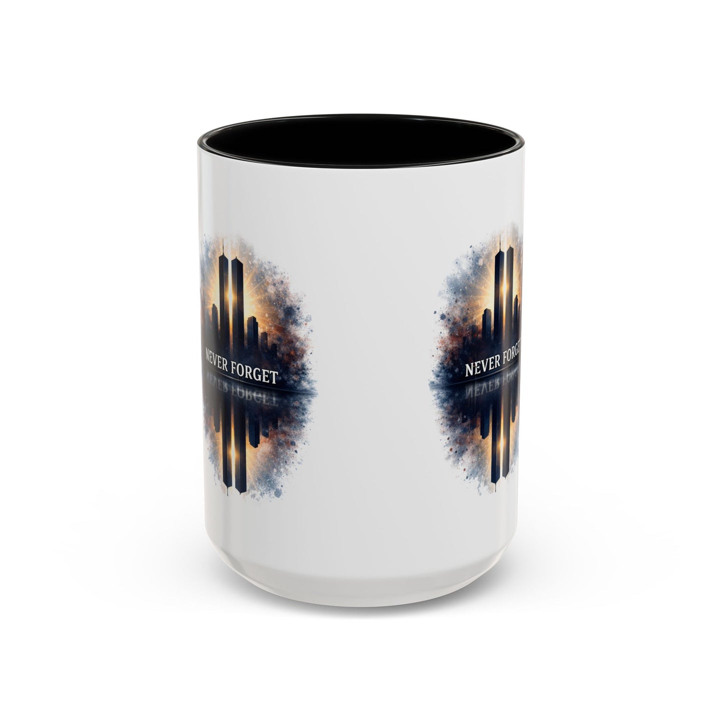 Never Forget 9/11 Memorial Accent Coffee Mug (11/15oz)