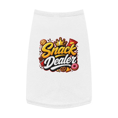 Snack Dealer Pet Tank Top – Funny Treat Lover Dog Shirt