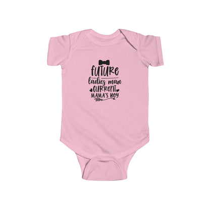 Infant Bodysuit – "Future Ladies Man (Current Mama's Boy)" Cute Baby Onesie