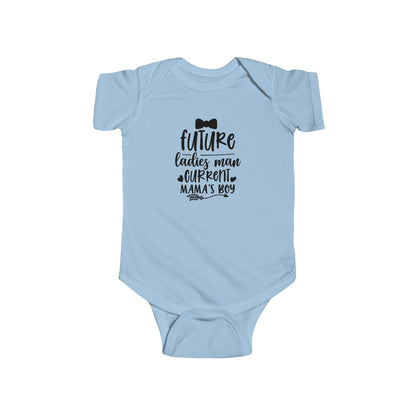 Infant Bodysuit – "Future Ladies Man (Current Mama's Boy)" Cute Baby Onesie