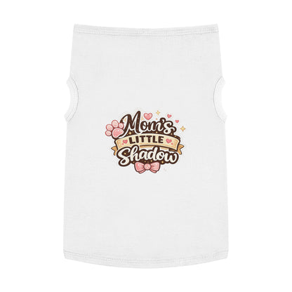 Pet Tank Top — "Mom's Little Shadow" Cute Paw Print Dog Tank