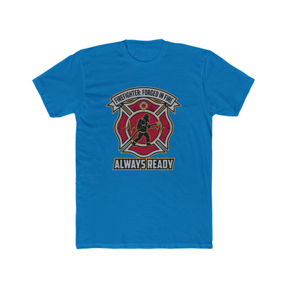 Firefighter Maltese Cross T‑Shirt — "Always Ready" Crew Tee
