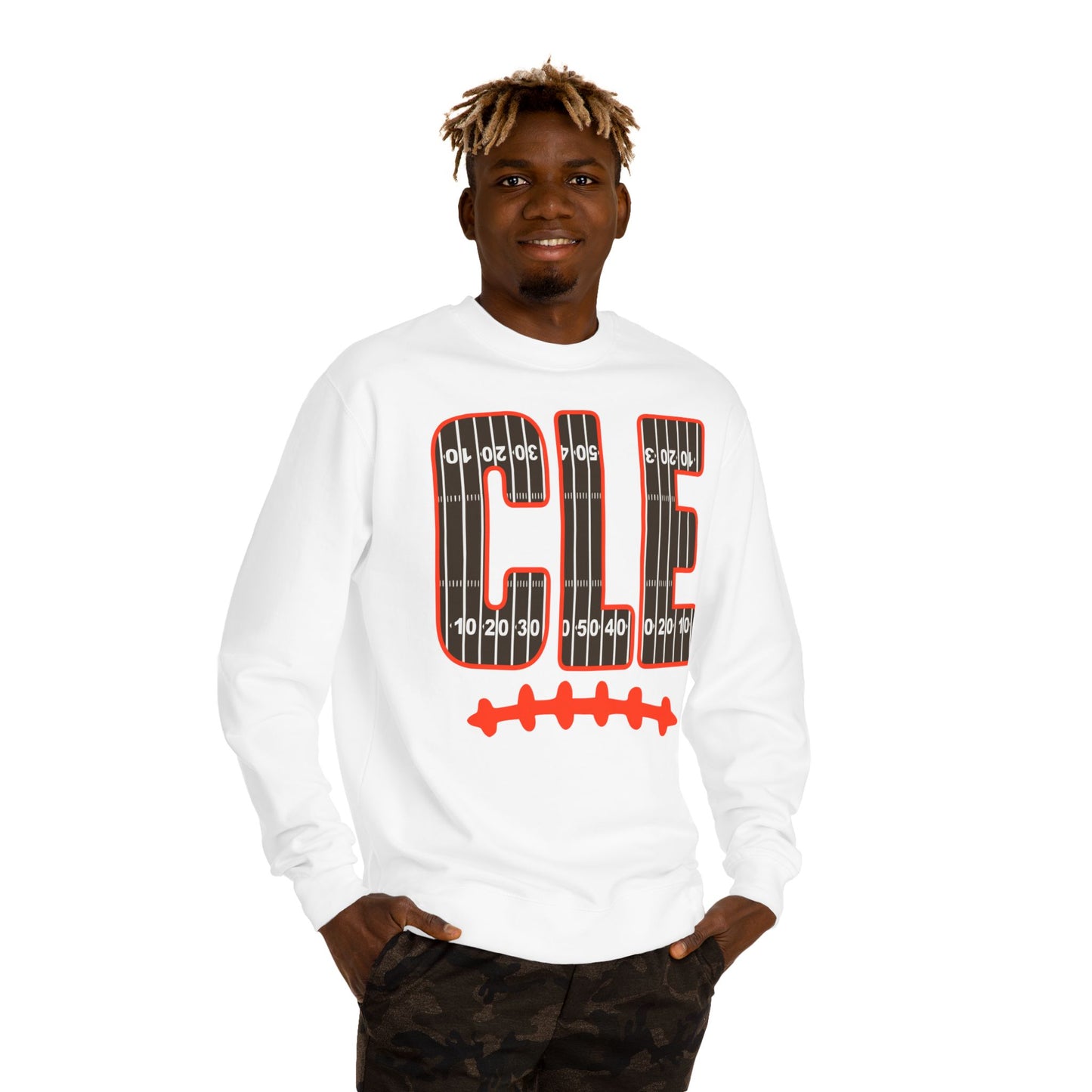 CLE Football Field Crewneck Sweatshirt