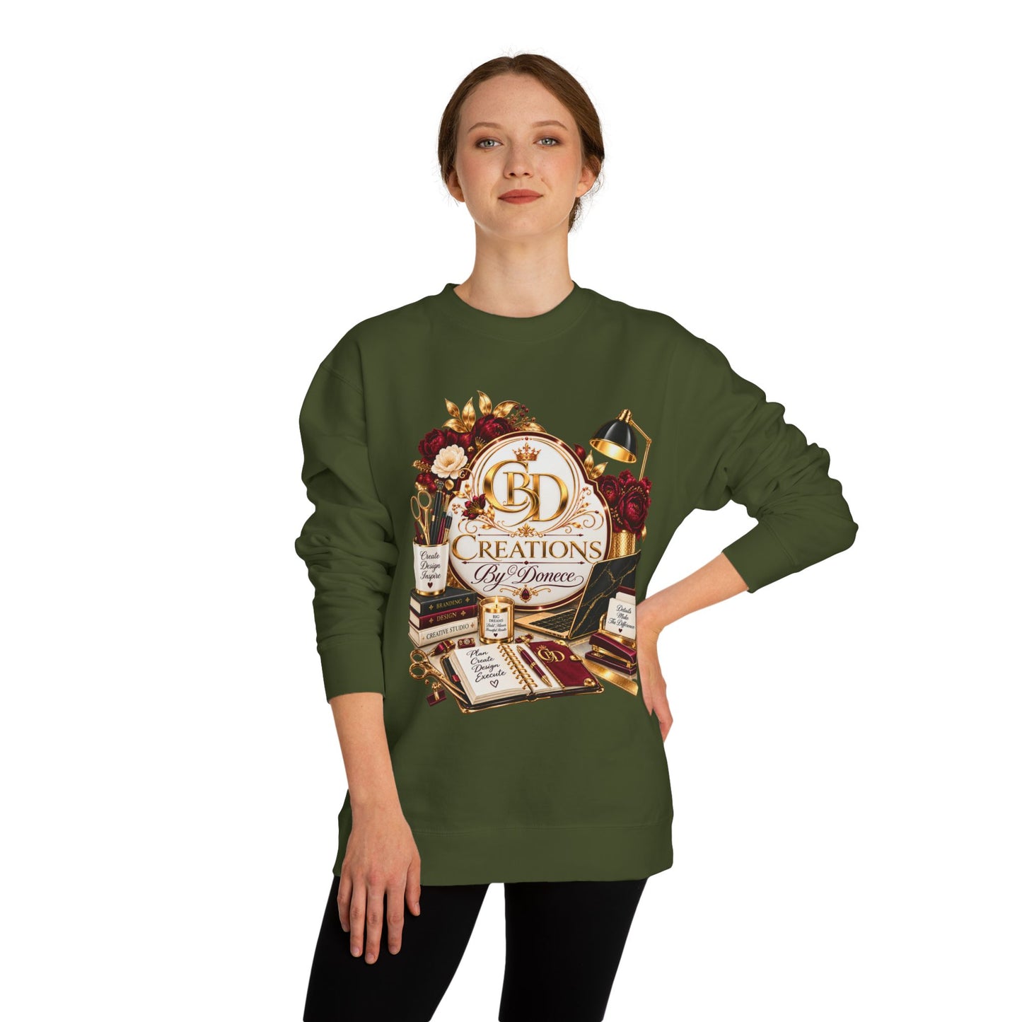 Crewneck Sweatshirt — Vintage Desk Creations Logo