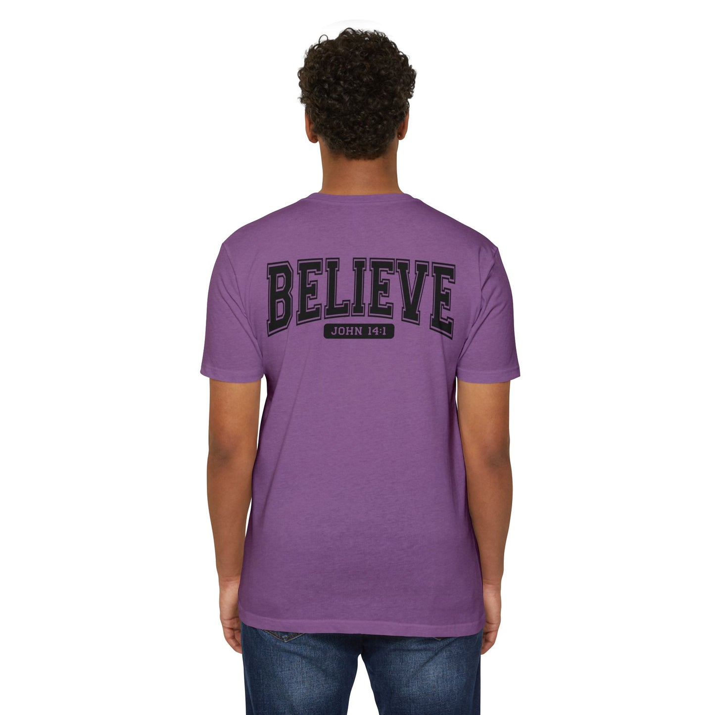 Believe John 14:1 T-Shirt — Faith-Inspired Biblical Tee