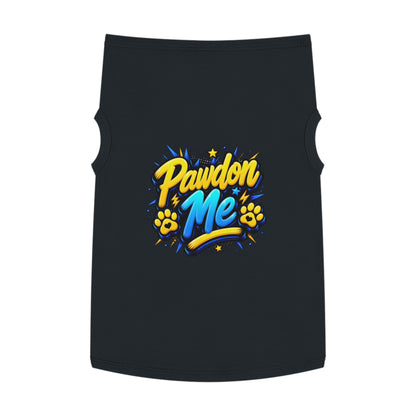 Pawdon Me Pet Tank Top — Cute Funny Paw Print Graphic for Dogs & Cats