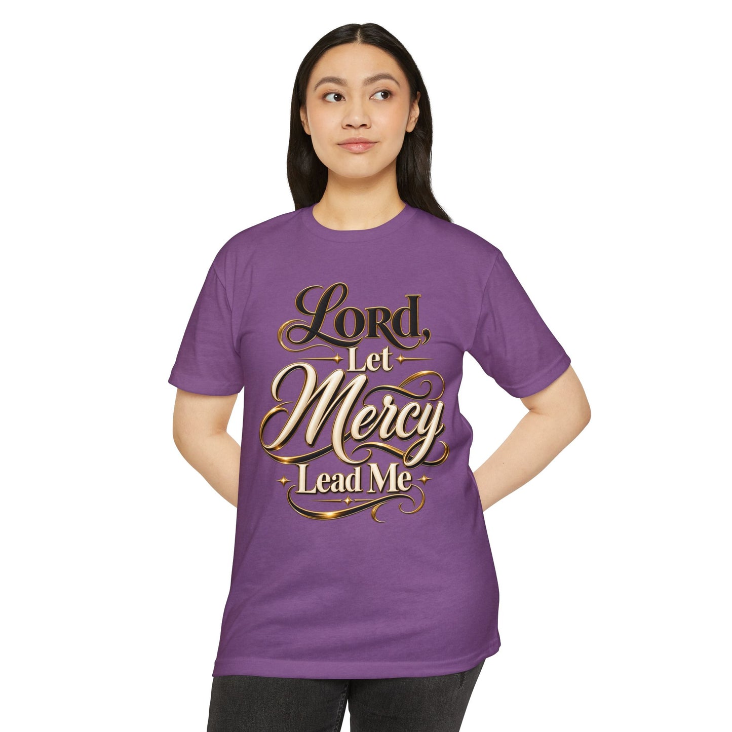 Religious T-Shirt — "Lord, Let Mercy Lead Me" Inspirational Christian Tee