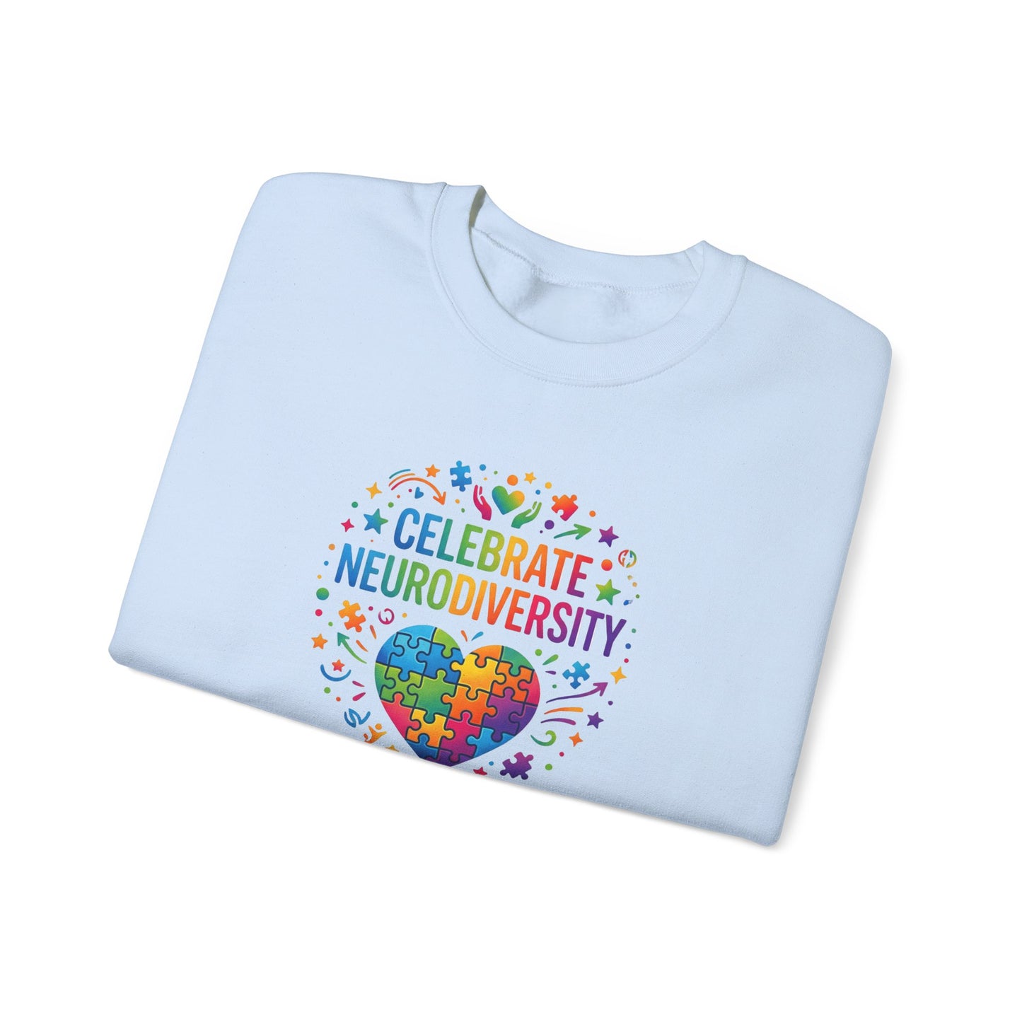 Celebrate Neurodiversity Crewneck Sweatshirt