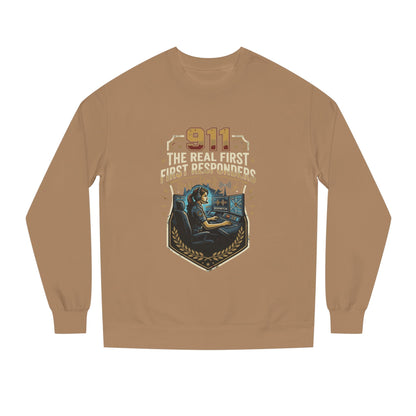 911 Dispatcher Crewneck Sweatshirt — “The Real First Responders” Tribute