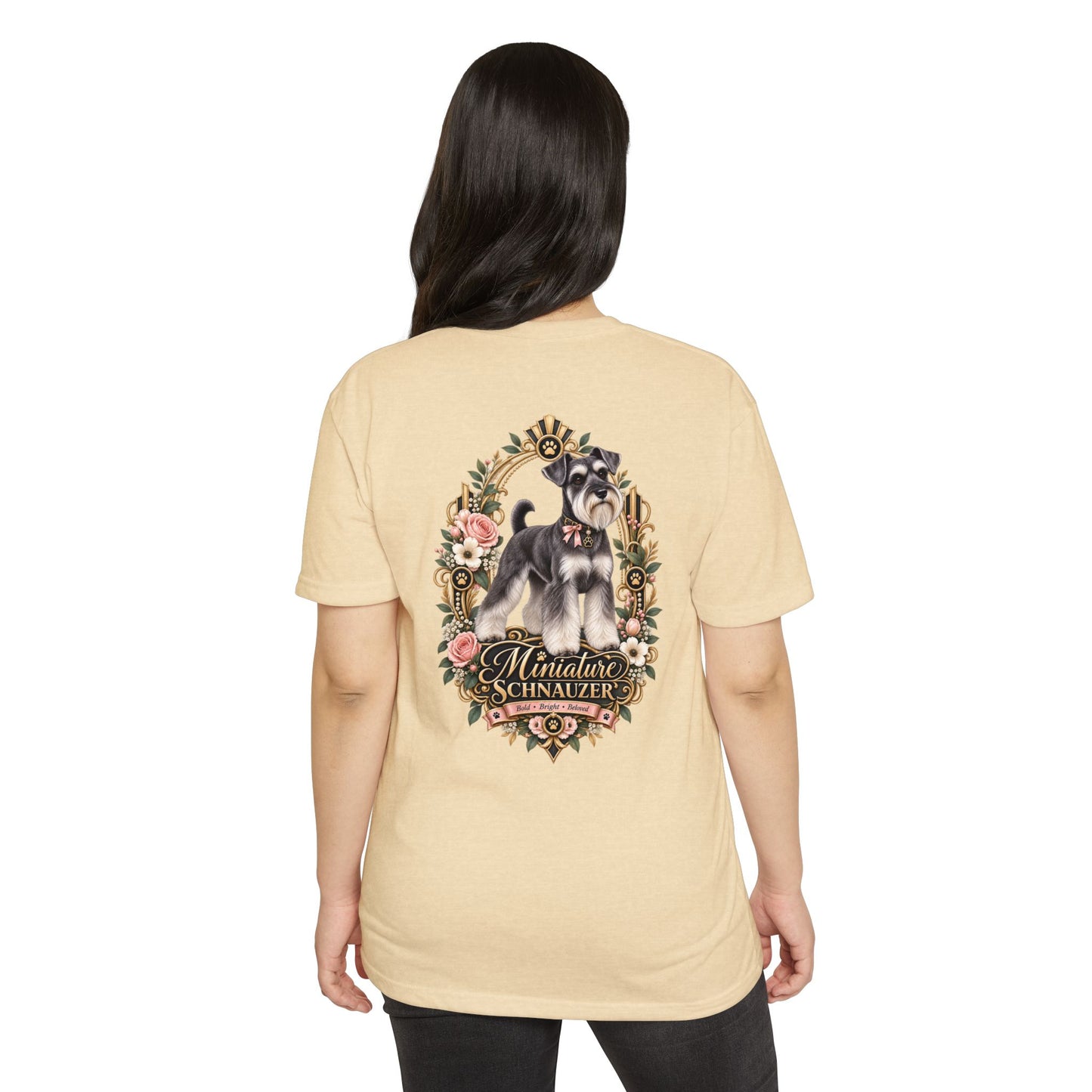 Miniature Schnauzer Floral Tee
