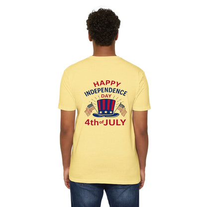 4th of July T-Shirt – "Happy Independence Day" Patriotic USA Tee