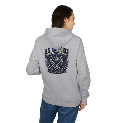 U.S. Air Force Eagle Hoodie — "Aim High" Military Graphic Pullover