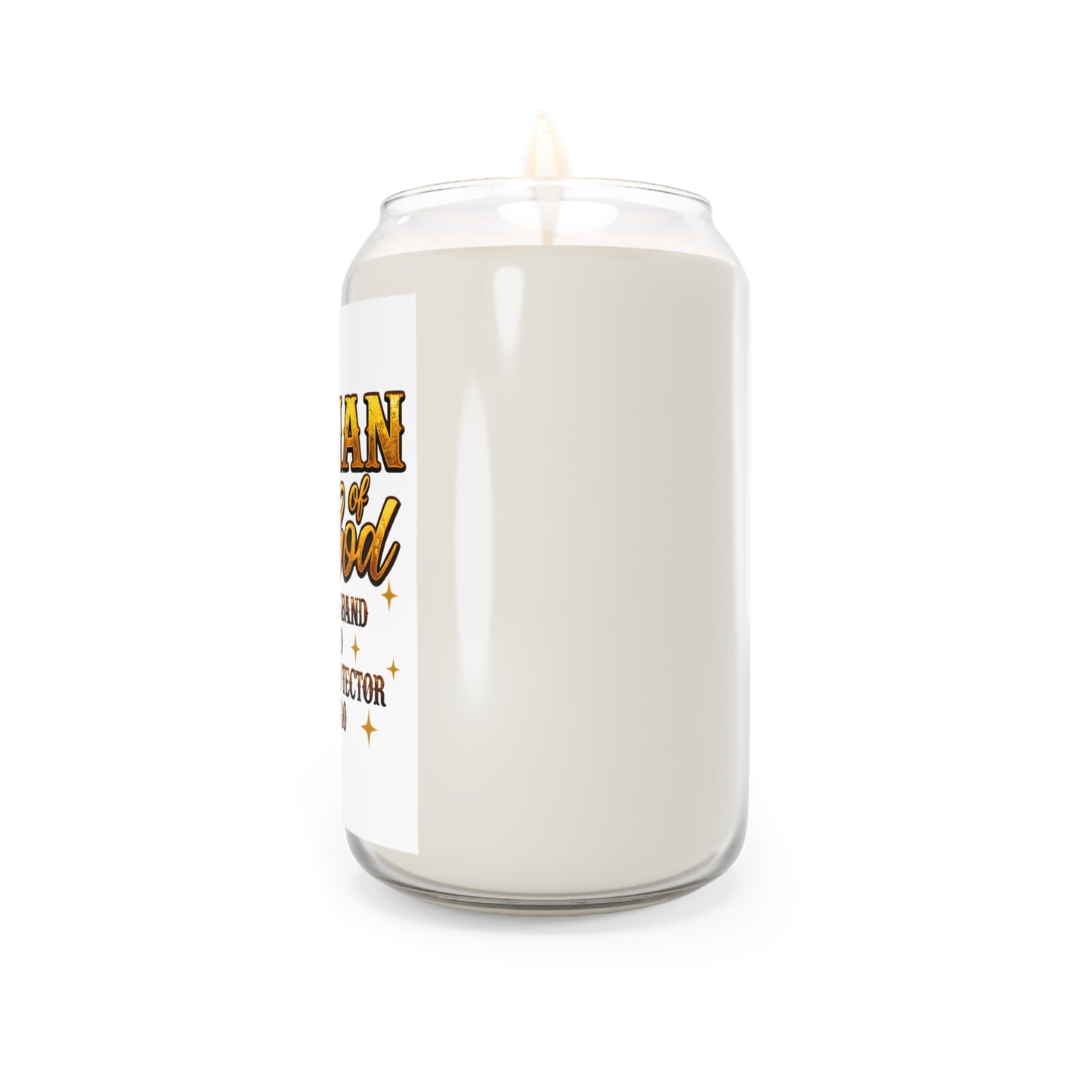 Man of God Scented Soy Candle — 'Husband Dad Protector Hero' 13.75oz