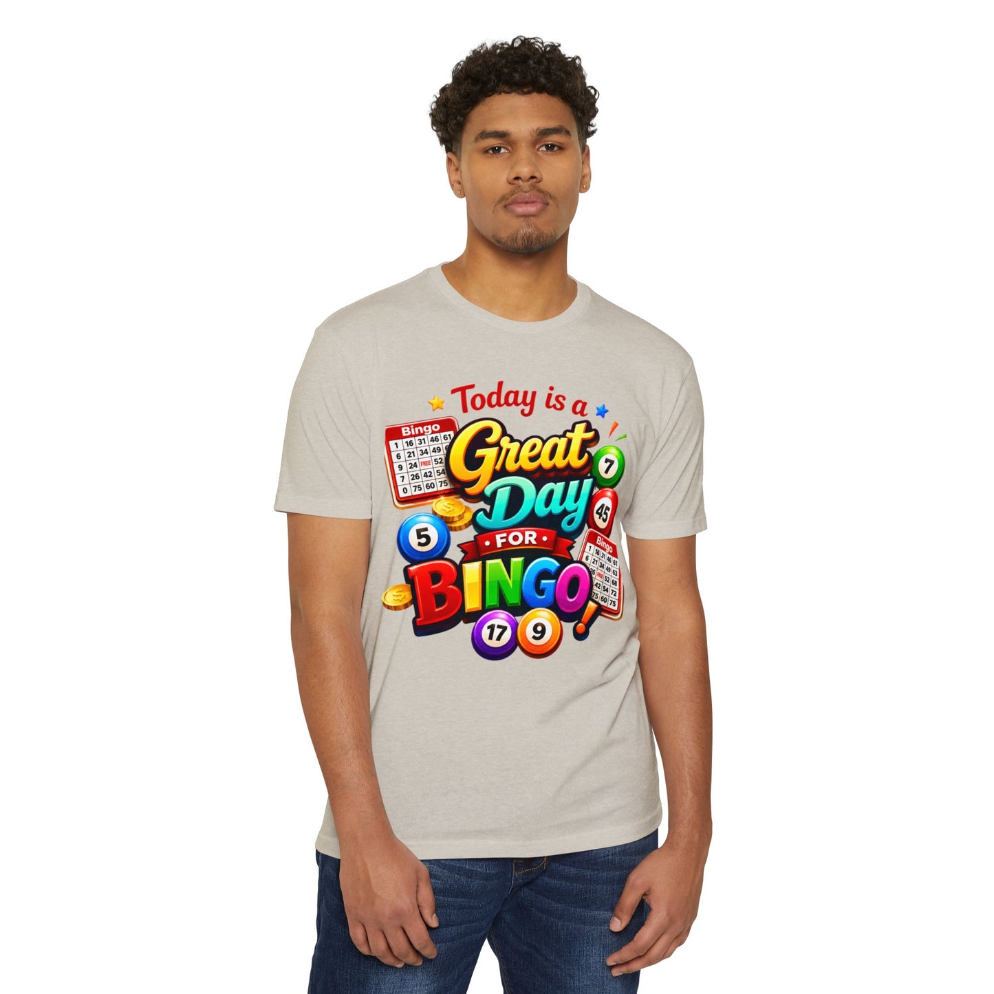 Bingo T-Shirt — "Today Is a Great Day for Bingo" Retro Game Night Tee
