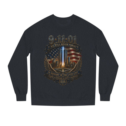 9/11 Never Forget Memorial Sweatshirt – In Memory of the Lives Lost