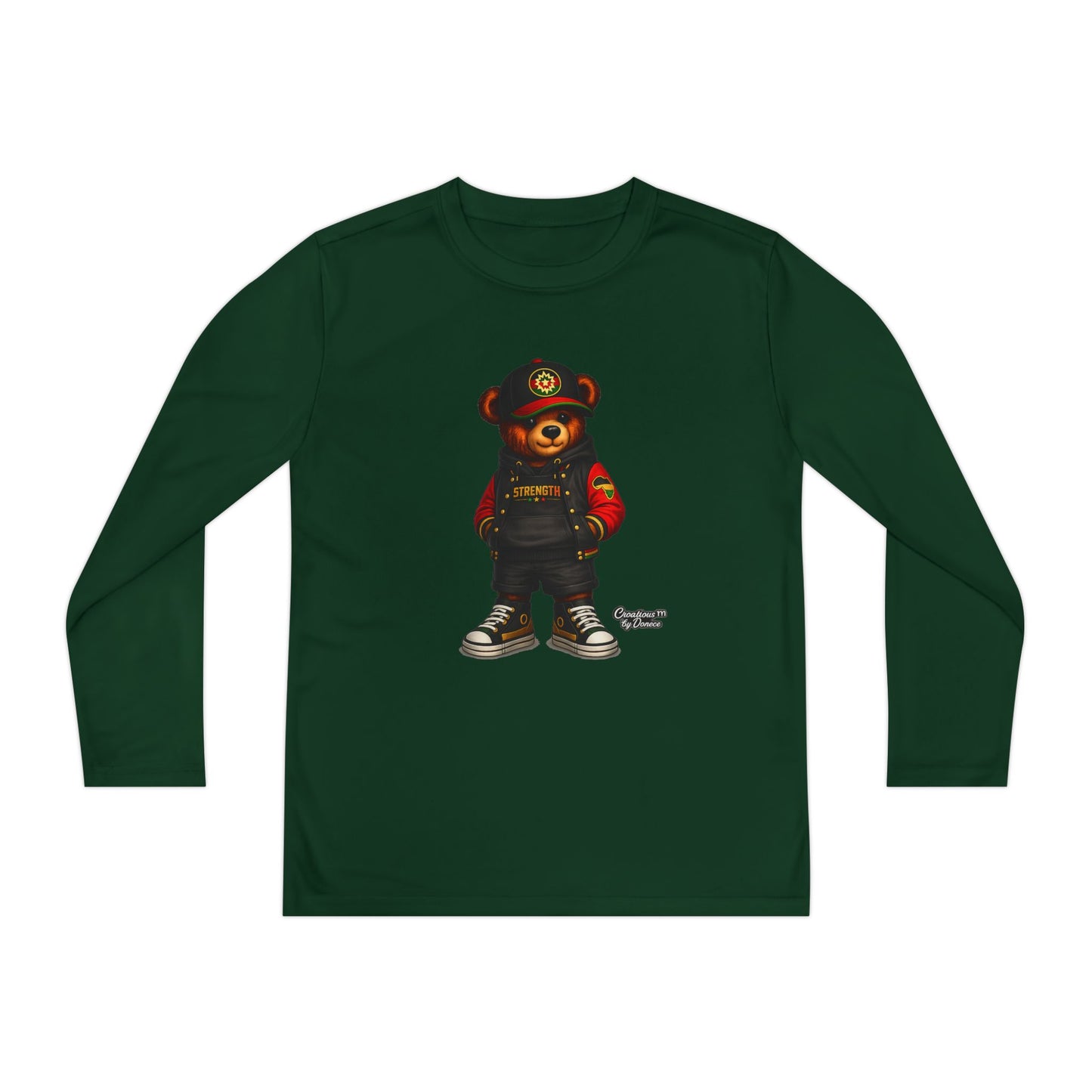 Youth Long Sleeve Tee — Urban Bear Graphic