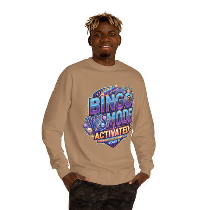 Bingo Mode Activated Sweatshirt — Fun Gamer/Player Bingo Crewneck