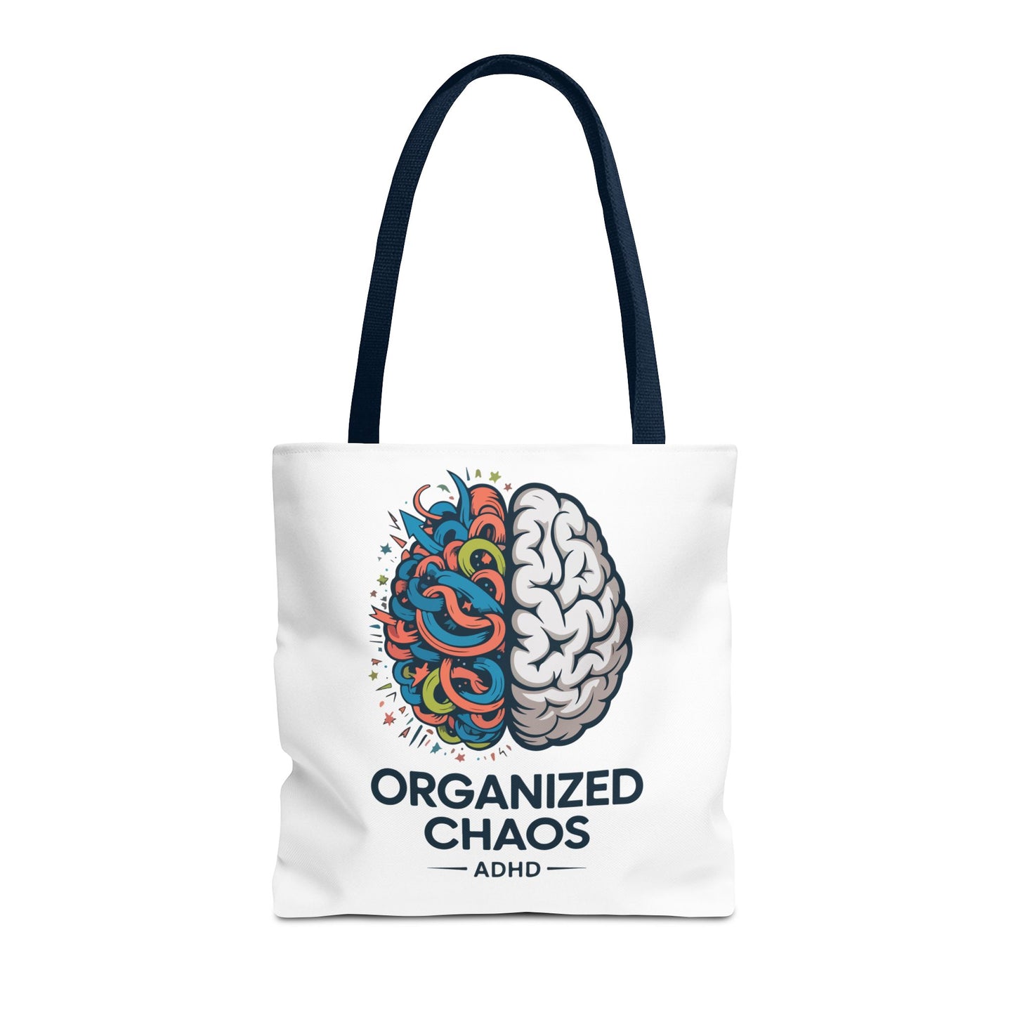 ADHD Tote Bag — "Organized Chaos" Brain Design