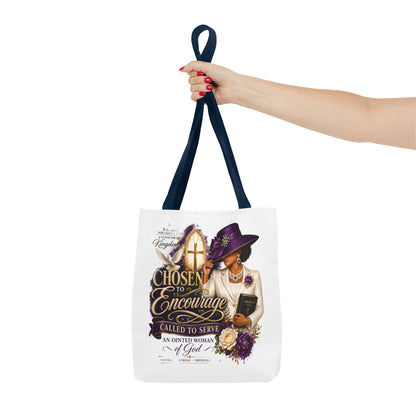 Christian Encourager Tote Bag — "Chosen to Encourage" Design