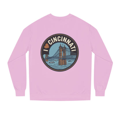 Cincinnati Bridge Crewneck Sweatshirt — I  Cincinnati Graphic