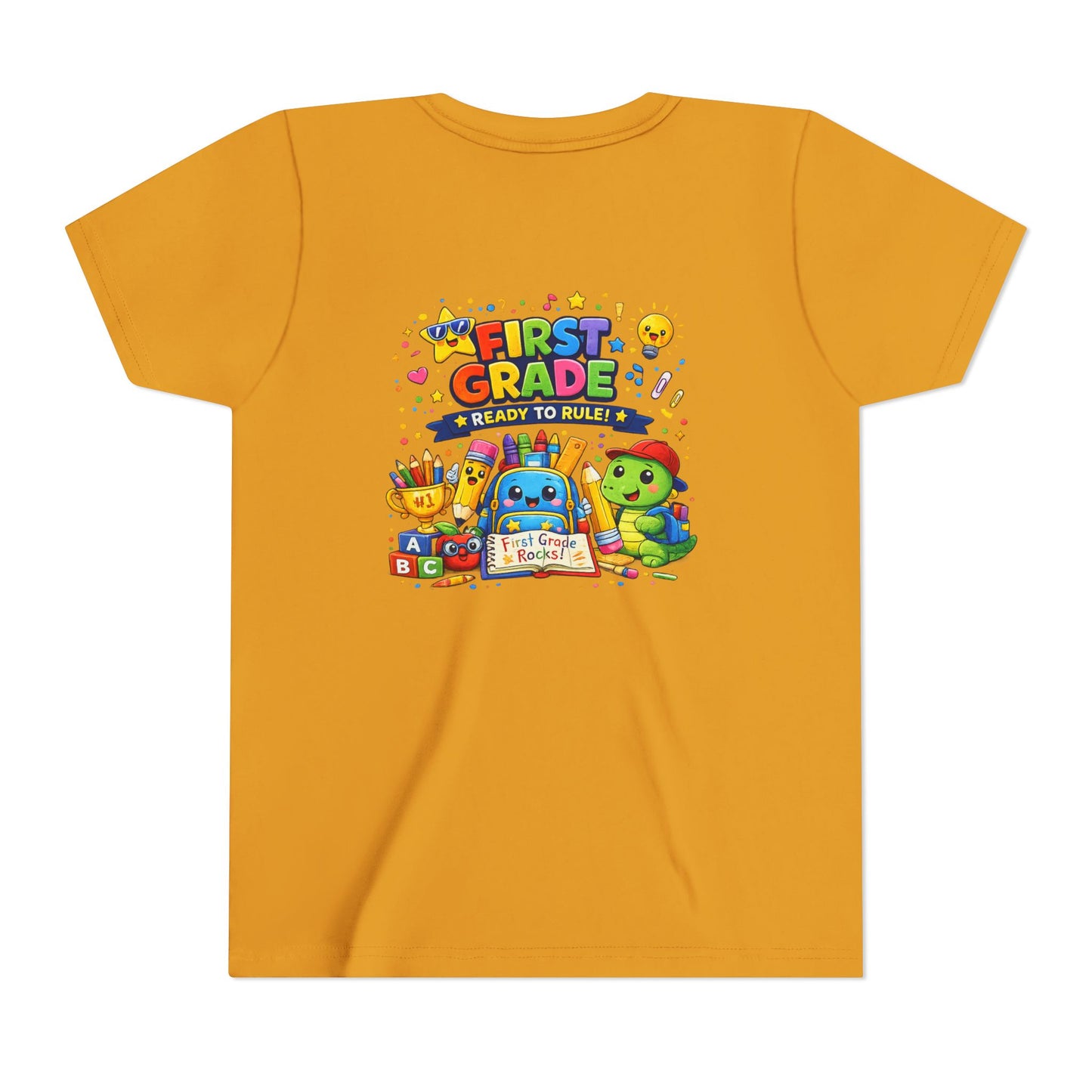 First Grade Youth T‑Shirt – "First Grade Ready to Rule" Cute Back-to-School Tee