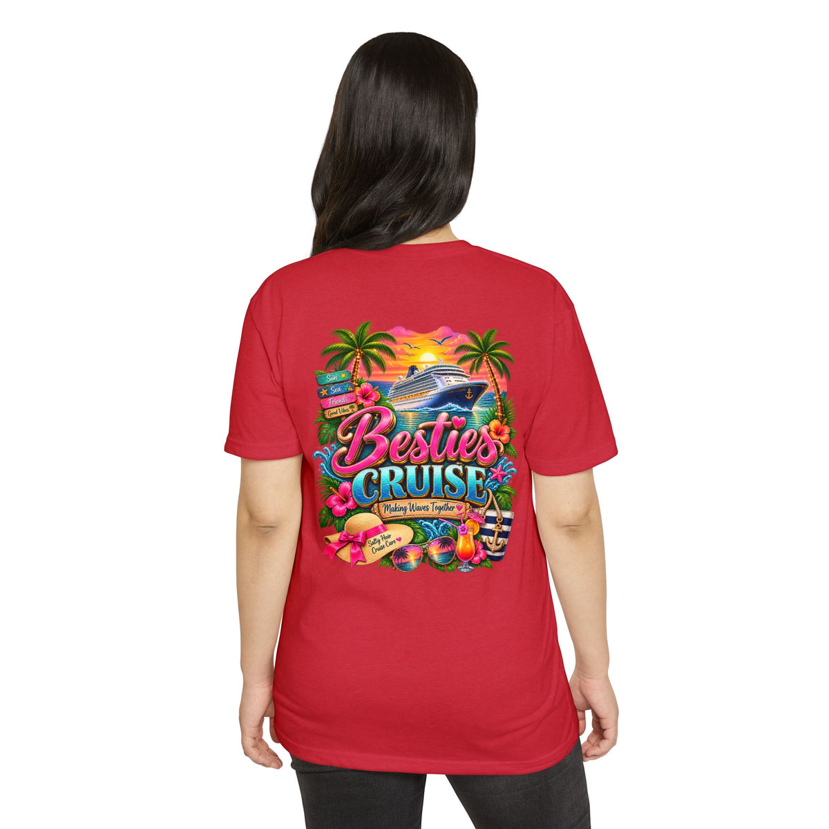 Besties Cruise T-Shirt — Tropical Friends Vacation Shirt