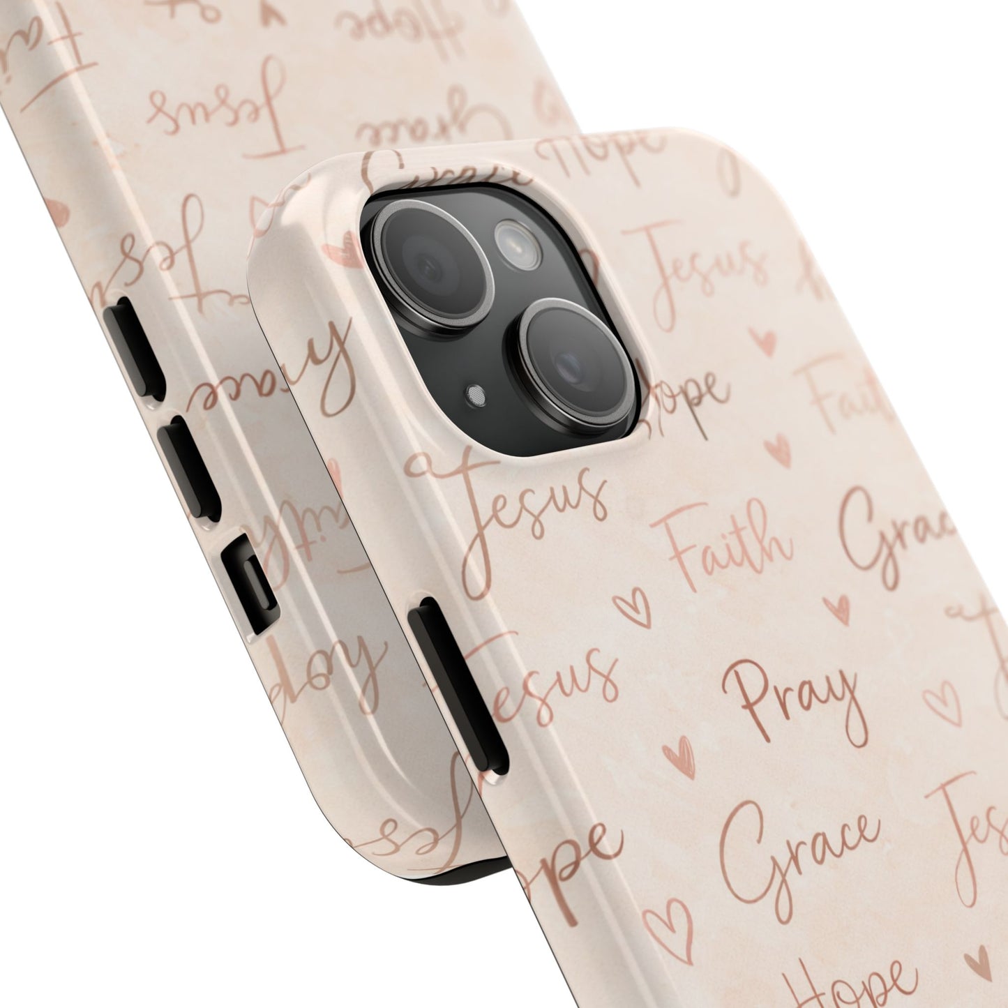 Pray Grace Hope Phone Case | Christian Floral iPhone Case