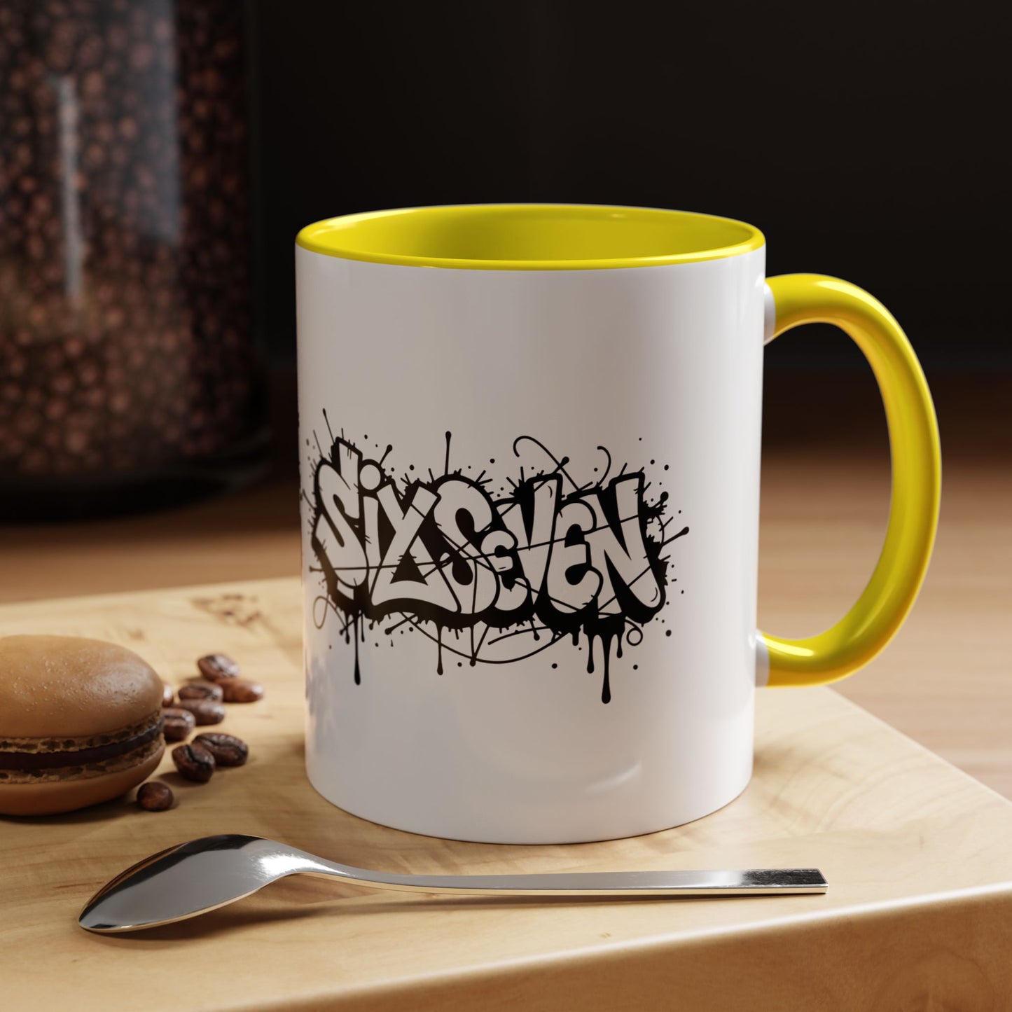 Graffiti "Sixteen" Accent Coffee Mug – Urban Street Art 11/15oz