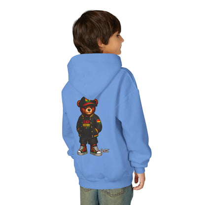 Youth Bear Hoodie — 'Follow Your History' Streetwear Kids Sweatshirt